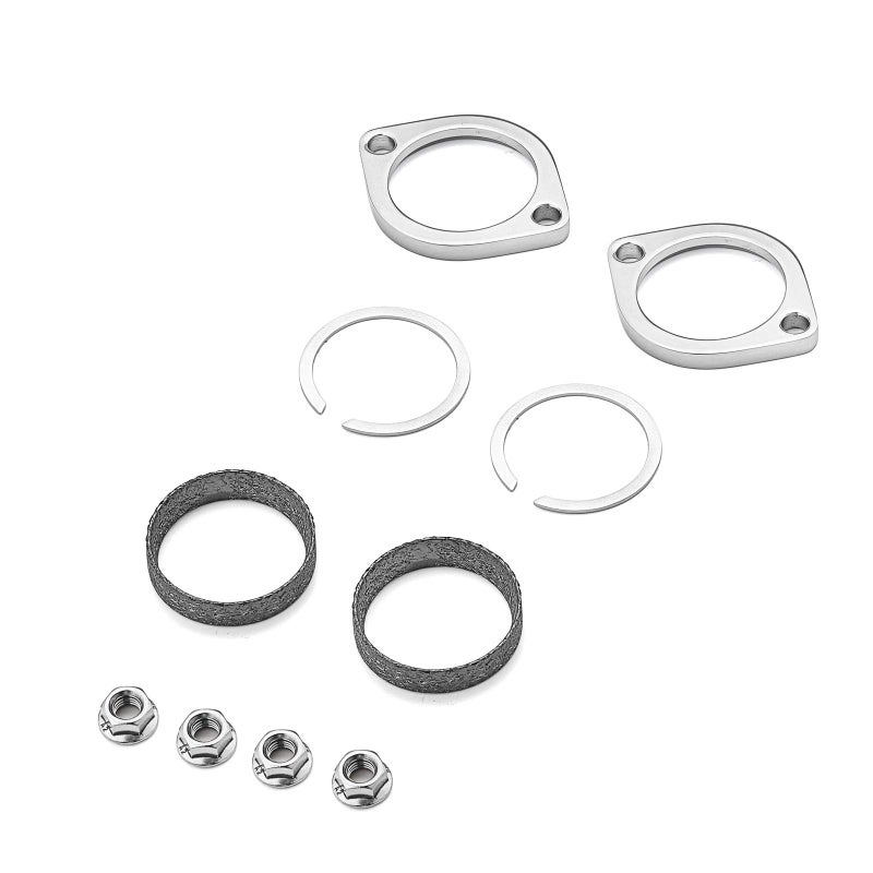 WeiSen Exhaust Flange Gasket Kit Compatible with Harley Big Twin Models 1984-UP Evolution Sportster 1986-UP Twin Cam Models 1999-UP - Image 2